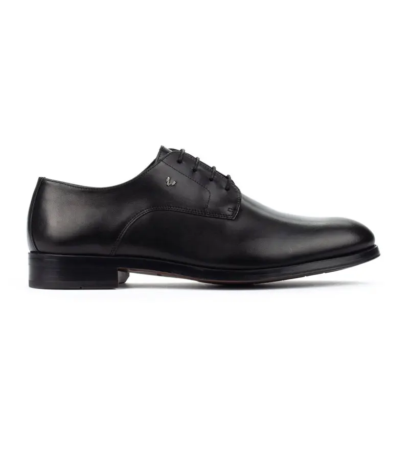 Martinelli per uomo. 1492-2630PYM Scarpe Impero in pelle nera, Nero, Basso, Stringhe, Casual, Classico