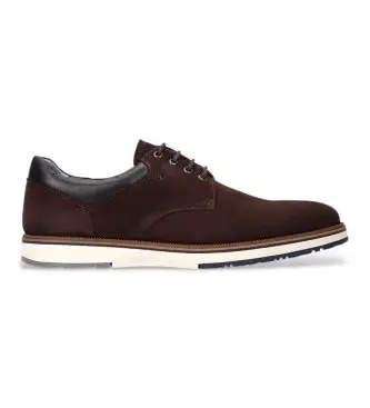 Martinelli per uomo C003-2972X Scarpe Fulton in pelle marrone, Basso, 1 a 3 cm, Stringhe, Casual, Classico Marrone scuro