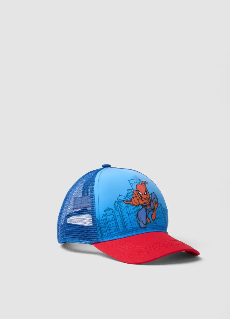 Marvel Cappello In Tessuto Multicolor Per Bambini Di Spider-man, Bambino, Multicolor