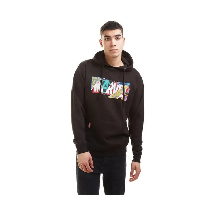 Felpe con cappuccio Marvel TV762 Nero