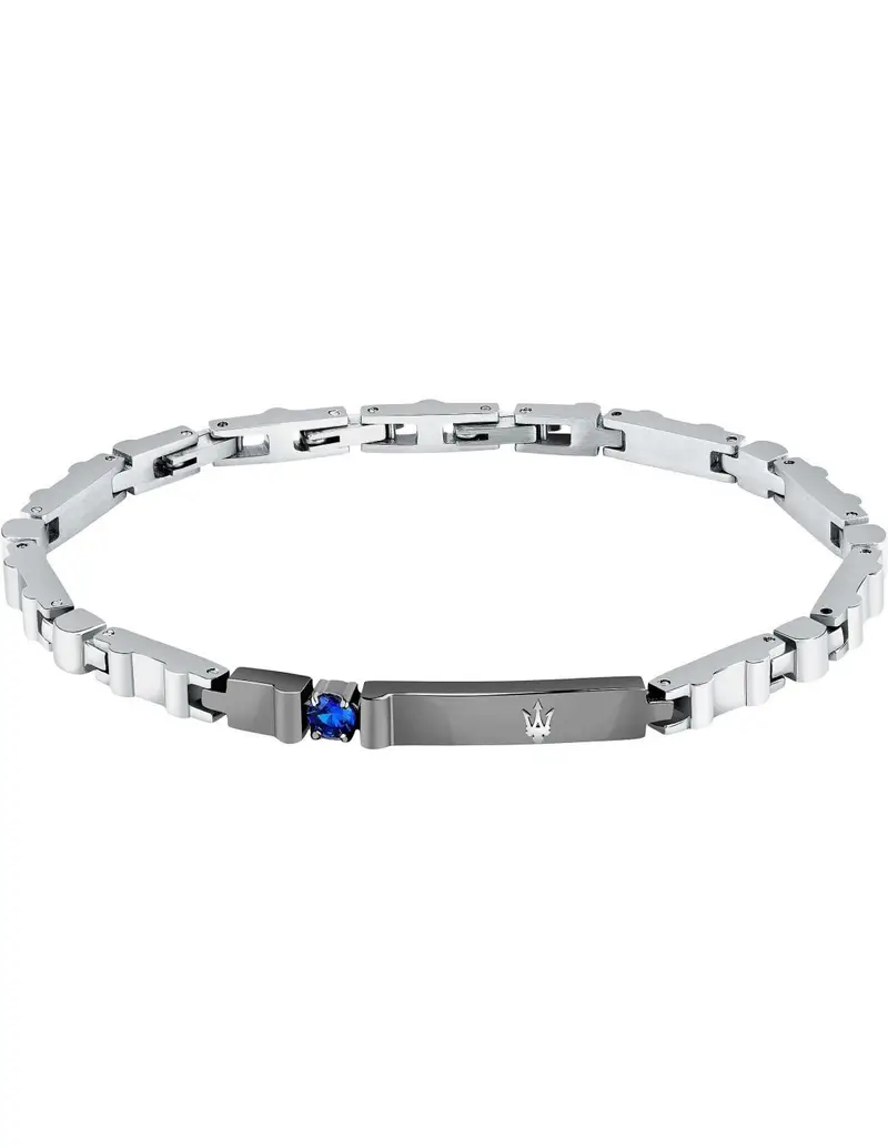 Maserati Bracciale Sapphire Uomo in acciaio e zaffiro JM224AXO03