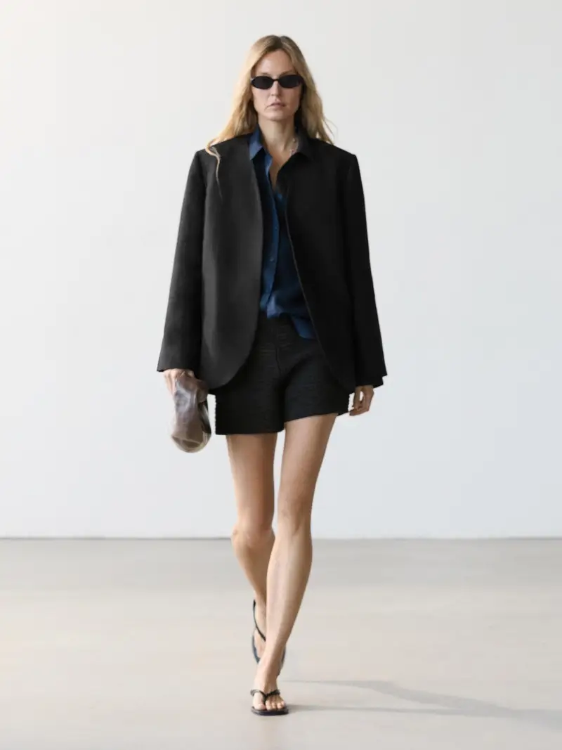 Massimo Dutti Bermuda Nero 4443914