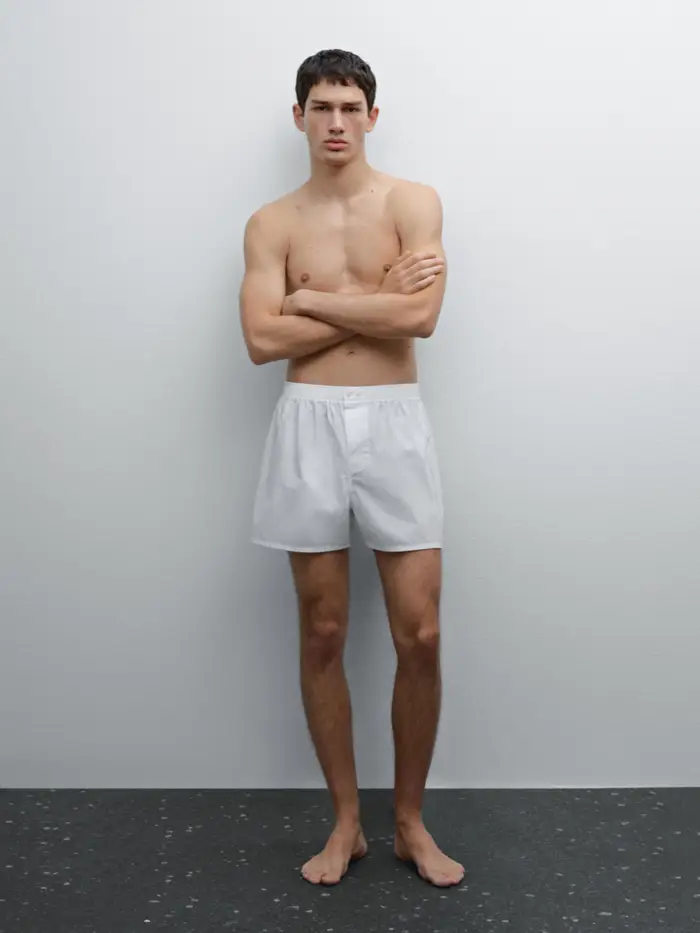 Massimo Dutti Boxer Bianco 5275996