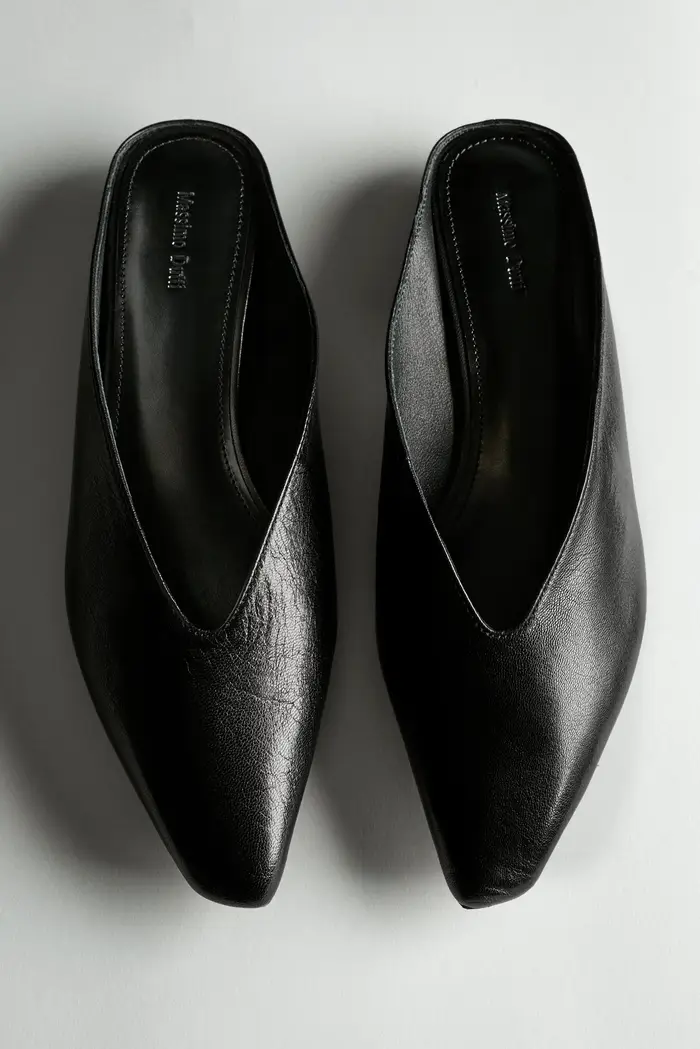Mule In Pelle Morbida - Nero - - Massimo Dutti - Female