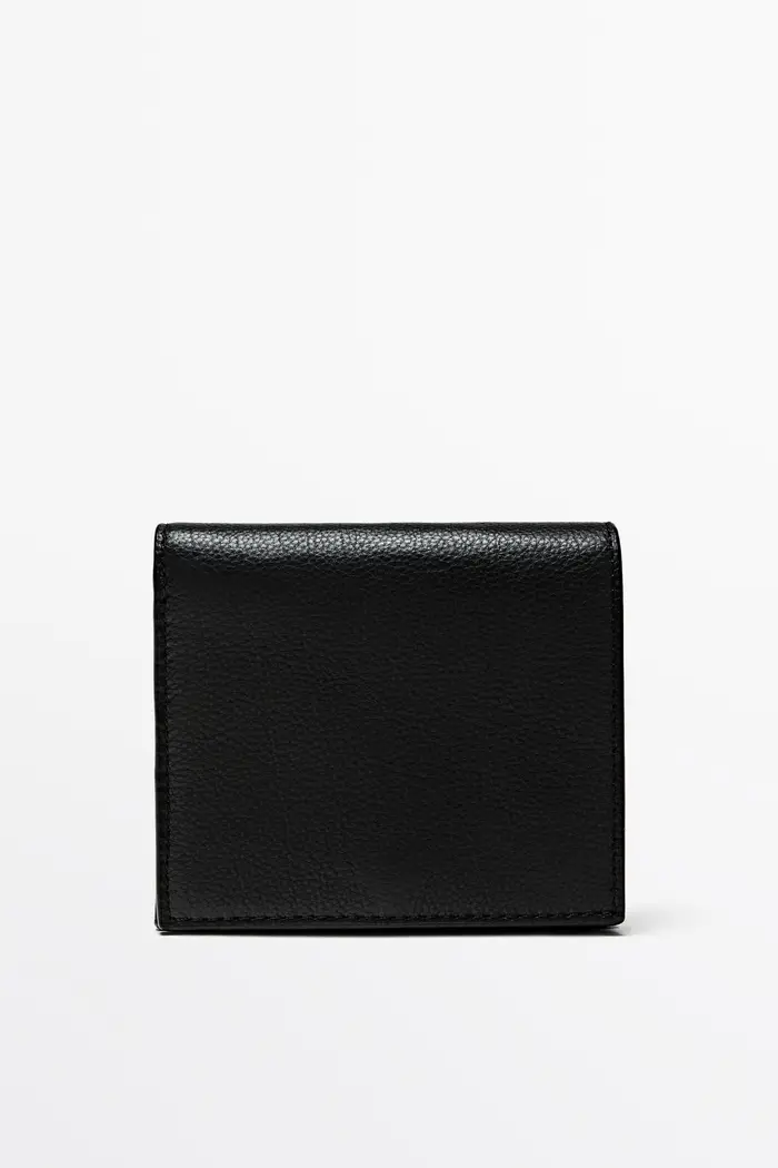 Portafoglio In Pelle Nappa - Nero - - Massimo Dutti - Male