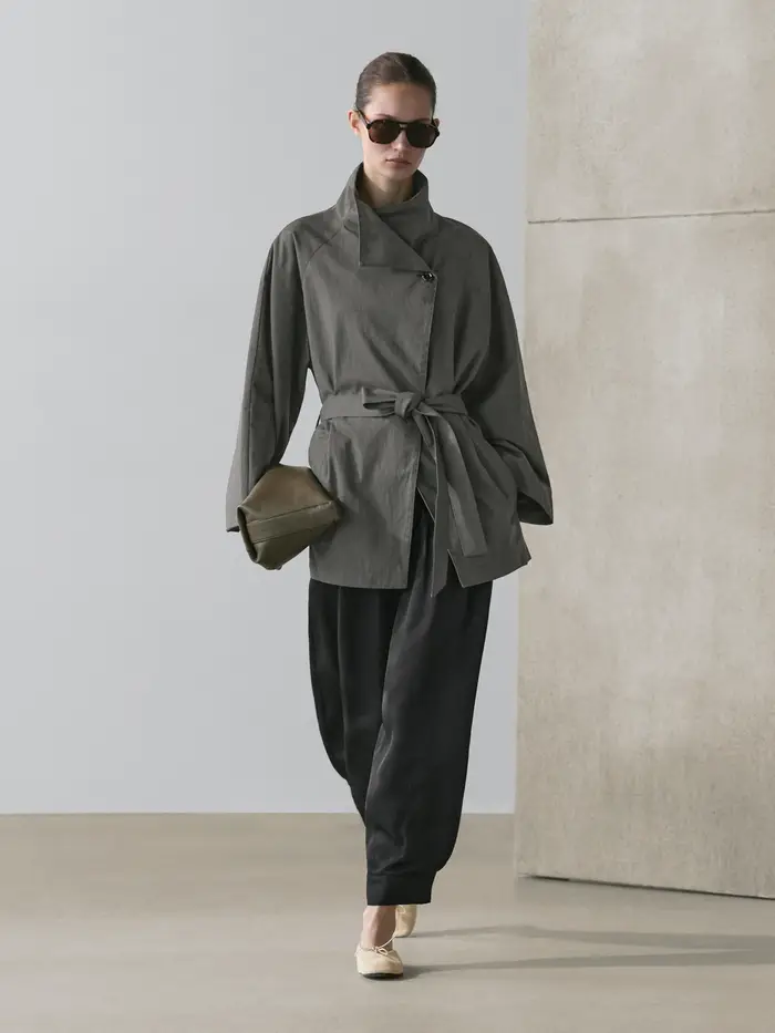 Massimo Dutti Trench Azzurro 5276735