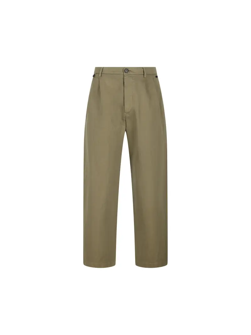 MASSIMO OSTI STUDIO Pantaloni Taslan VERDE