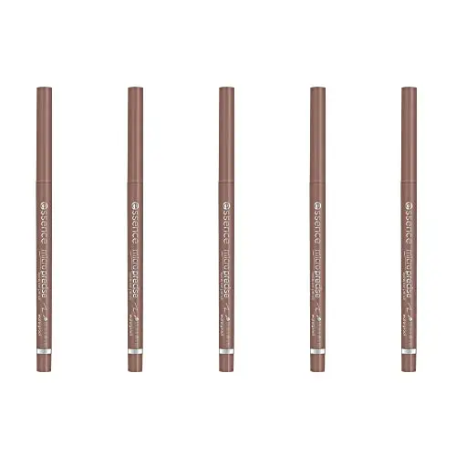 essence Matita per sopracciglia micro precise, 04, marrone, a lunga tenuta, definente, naturale, senza profumo, senza