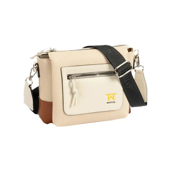 Borsa a tracolla da donna Matties Bags Bloom Marron