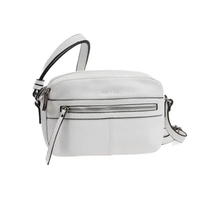 Borsa a tracolla da donna Matties Bags Classic Blanc