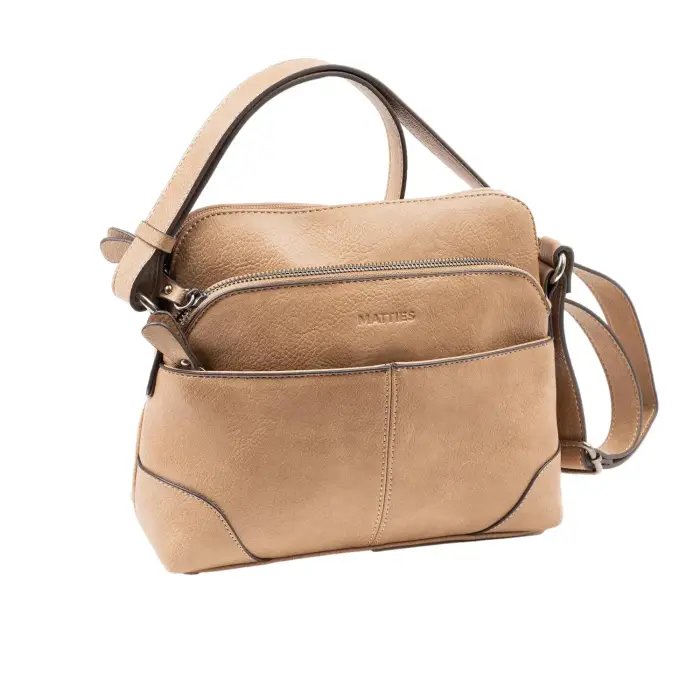 Borsa a tracolla da donna Matties Bags Classic Marron
