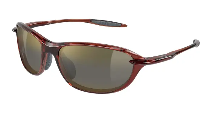 Uomo Maui Jim MJ0339S 003 Occhiali da sole Bio-iniettato Marrone Bronzo Rotonda