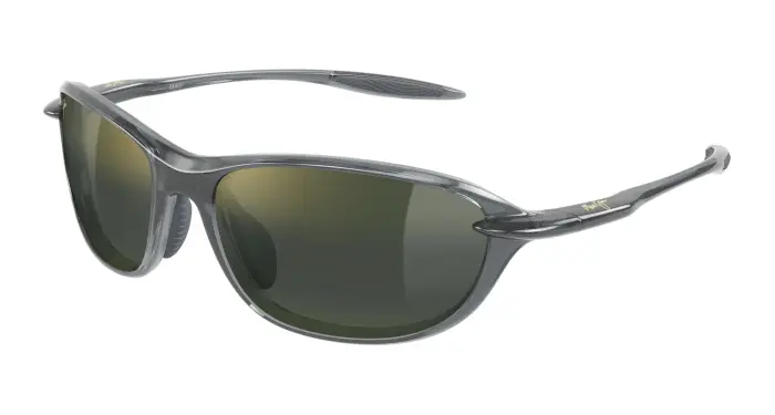 Uomo Maui Jim MJ0339S 004 Occhiali da sole Bio-iniettato Grigio Verde Rotonda