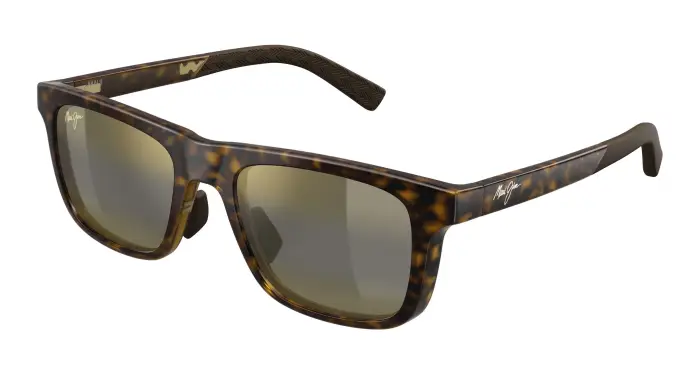 Uomo Maui Jim MJ0341S 002 Occhiali da sole Bio-iniettato Havana Bronzo Squadrata