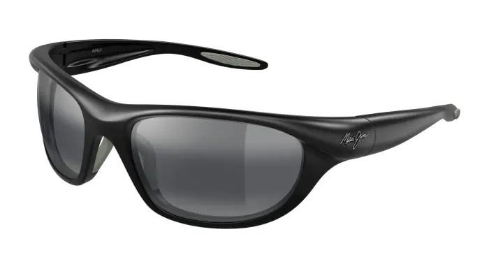 Uomo Maui Jim MJ0349S 001 Occhiali da sole Bio-iniettato Nero Grigio Squadrata