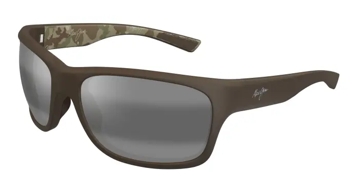 Uomo Maui Jim MJ0681S 004 Occhiali da sole Bio-iniettato Marrone Grigio Squadrata