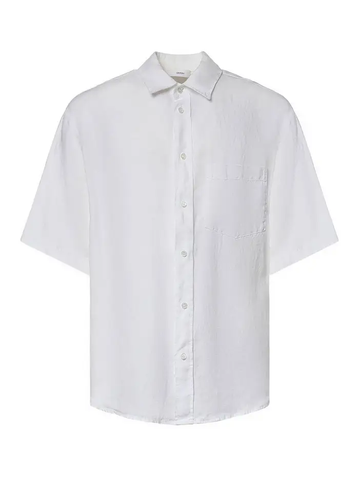 Camicia di lino Bianco