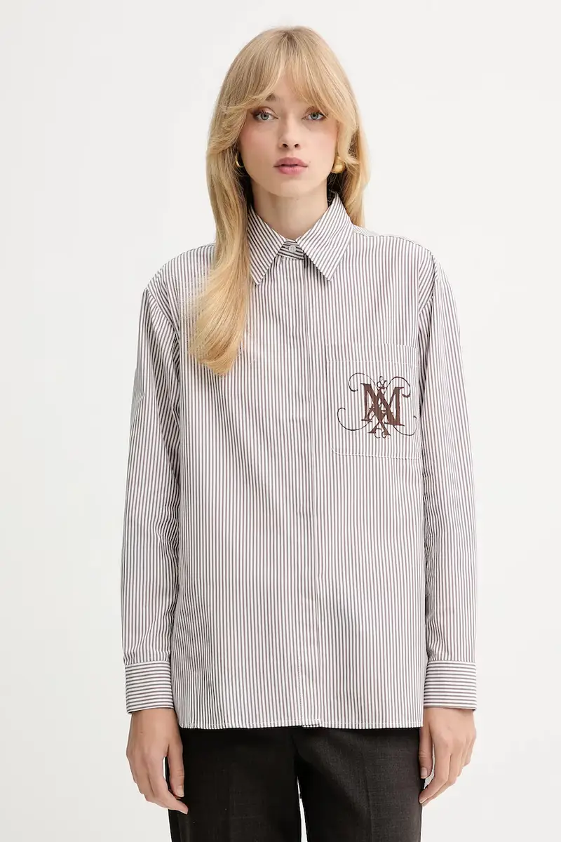 Max&Co camicia in cotone donna colore marrone 2526116121200