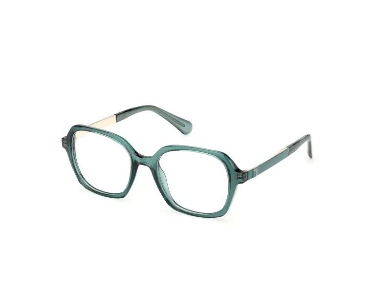 MAX&Co Donna MO5190 096 Montature da vista Iniettato Verde Geometrica Normale