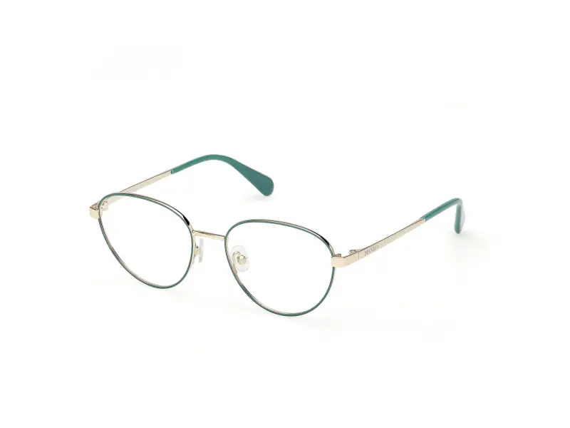MAX&Co Donna MO5191 096 Montature da vista Metallo Verde Rotonda Normale