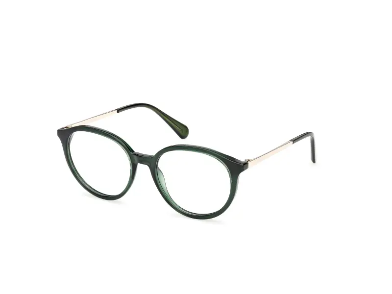 MAX&Co Donna MO5198 096 Montature da vista Iniettato Verde Rotonda Normale