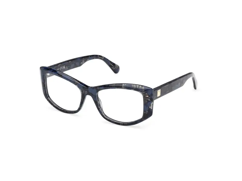 MAX&Co Donna MO5202 092 Montature da vista Acetato Blu Geometrica Normale