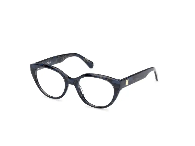 MAX&Co Donna MO5205 092 Montature da vista Acetato Blu Cat Eye Normale
