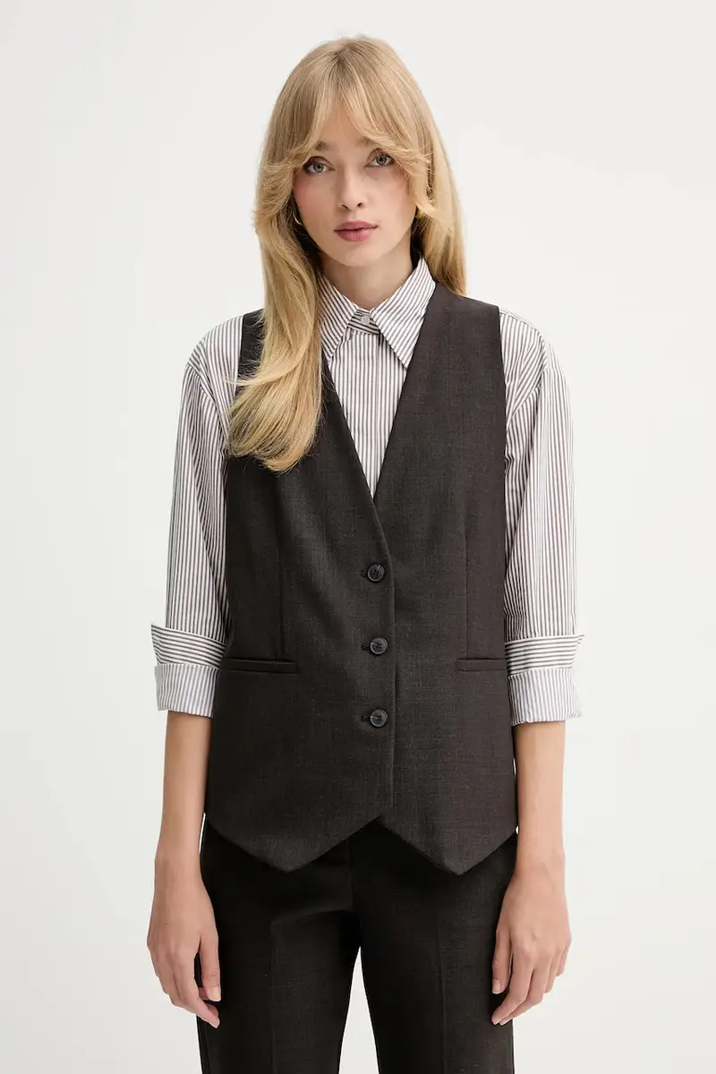 Max&Co gilet colore marrone 2526156022200