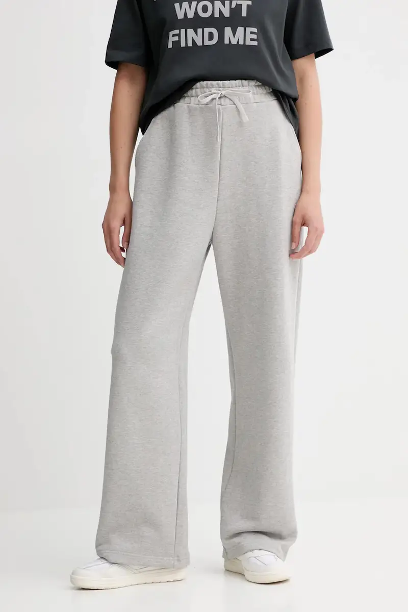 Max&Co pantaloni tuta di cotone donna colore grigio 2528786012200