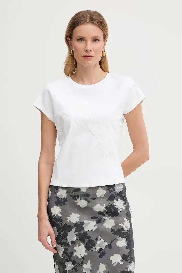 Max&Co T-shirt da donna in cotone MCOVELLO Beige