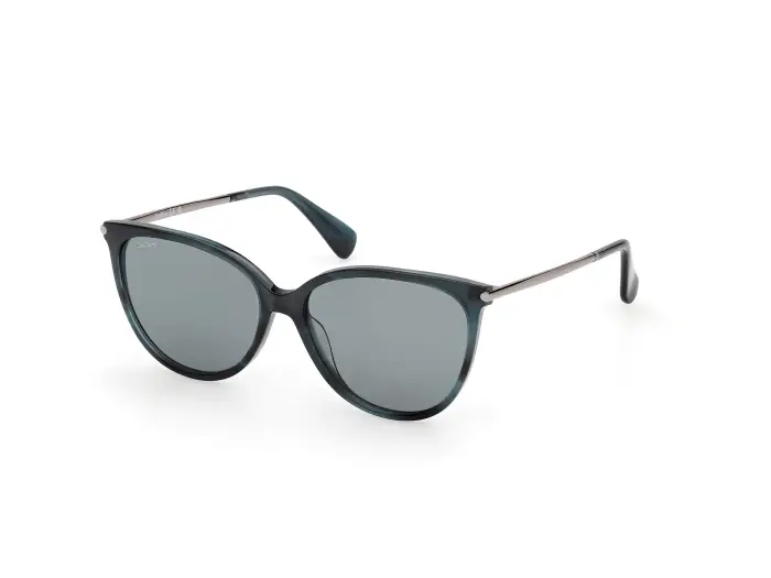 Max Mara Donna MM0201 64N Occhiali da sole Marrone Verde Squadrata Normale