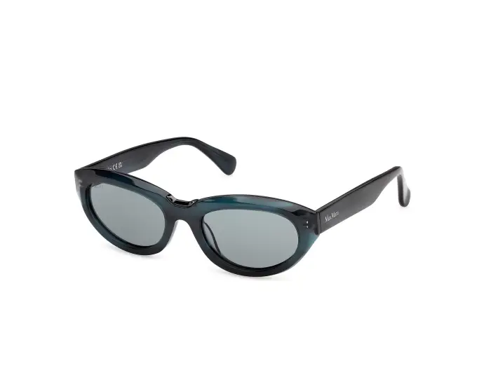 Max Mara Donna MM0203 64N Occhiali da sole Marrone Verde Geometrica Normale