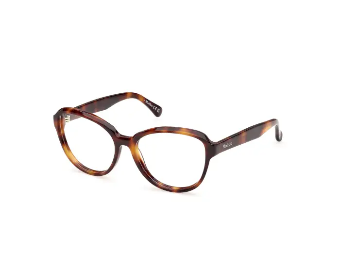 Max Mara Donna MM5249 52 Montature da vista Havana Rotonda Normale