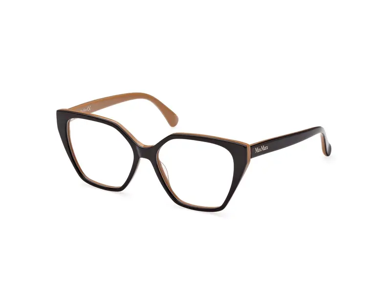 Max Mara Donna MM5085 050 Montature da vista Acetato Marrone Geometrica Normale