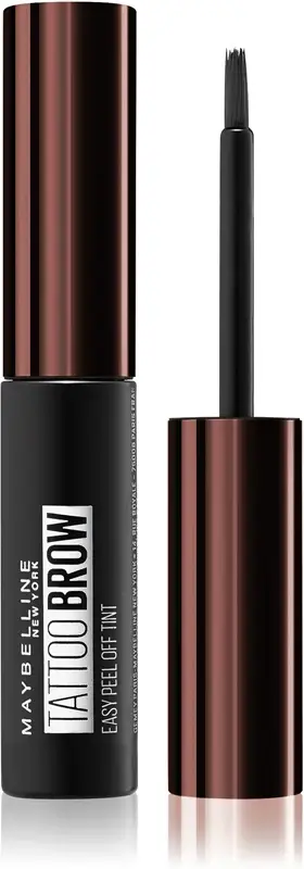 Maybelline Colore sopracciglia semipermanente (Colore Sopracciglia Tatuaggio) - Tonalità Marrone Scuro