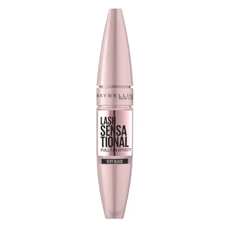 Maybelline New York Mascara Ciglia Sensazionali, Volumizzante, Effetto Ventaglio sulle Ciglia, Very Black, 9, 5 ml