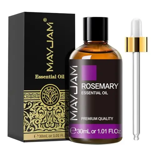 MAYJAM Olio Essenziale Di Rosmarino 30ml, Olio Di Rosmarino Per Diffusori, Umidificatori, Fai Da Te, Casa, Guardaroba