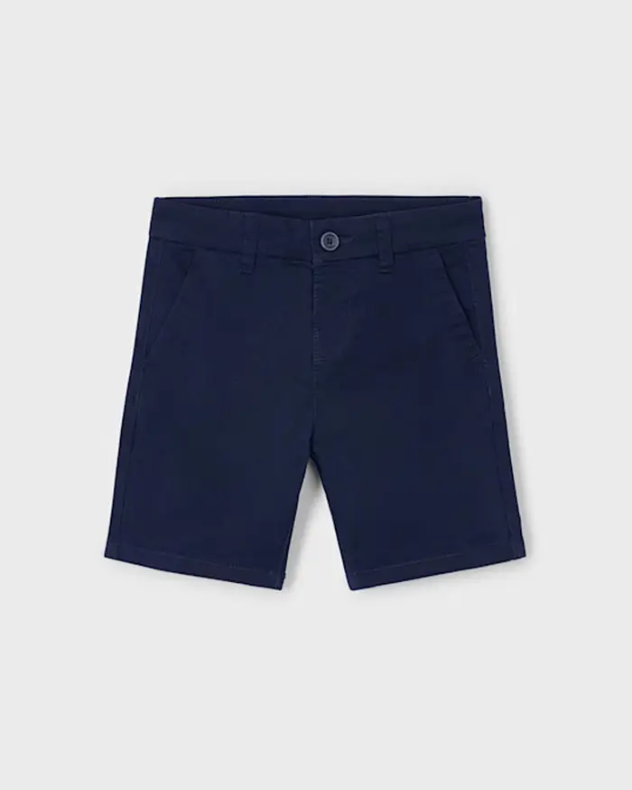 Bermuda chino blu in gabardina