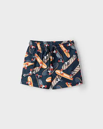 Boxer mare Mayoral blu con fantasia skate