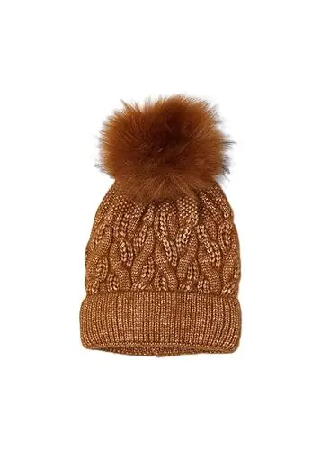 Mayoral Cappello pompon bambina Marrone Caramello