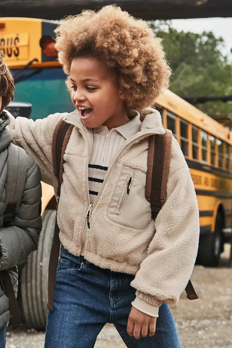 Mayoral giacca reversibile per bambini colore beige 7435