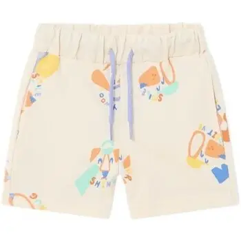 Mayoral Pantaloni 1243 Bermuda punto estampada Crudo Bianco