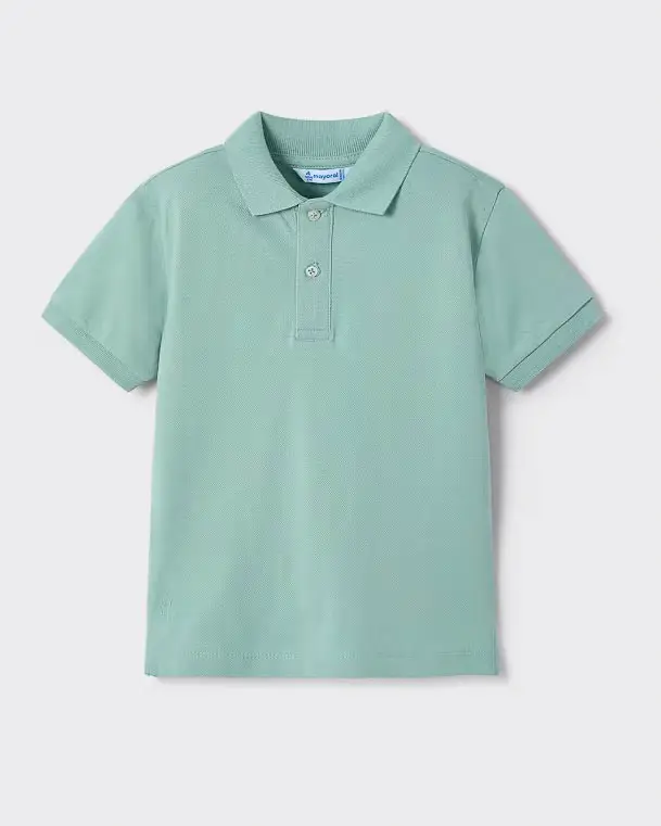 Polo Mayoral color salvia mezza manica in puro cotone