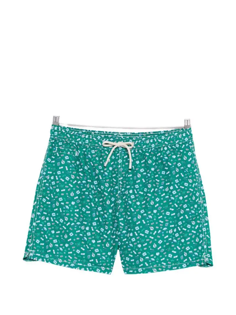 MC2 SAINT BARTH Boxer mare in poliestere riciclato con stampa