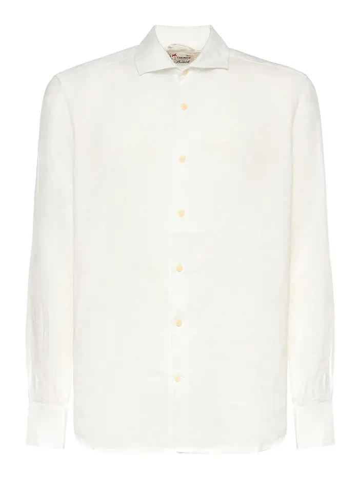 Camicia di lino Bianco