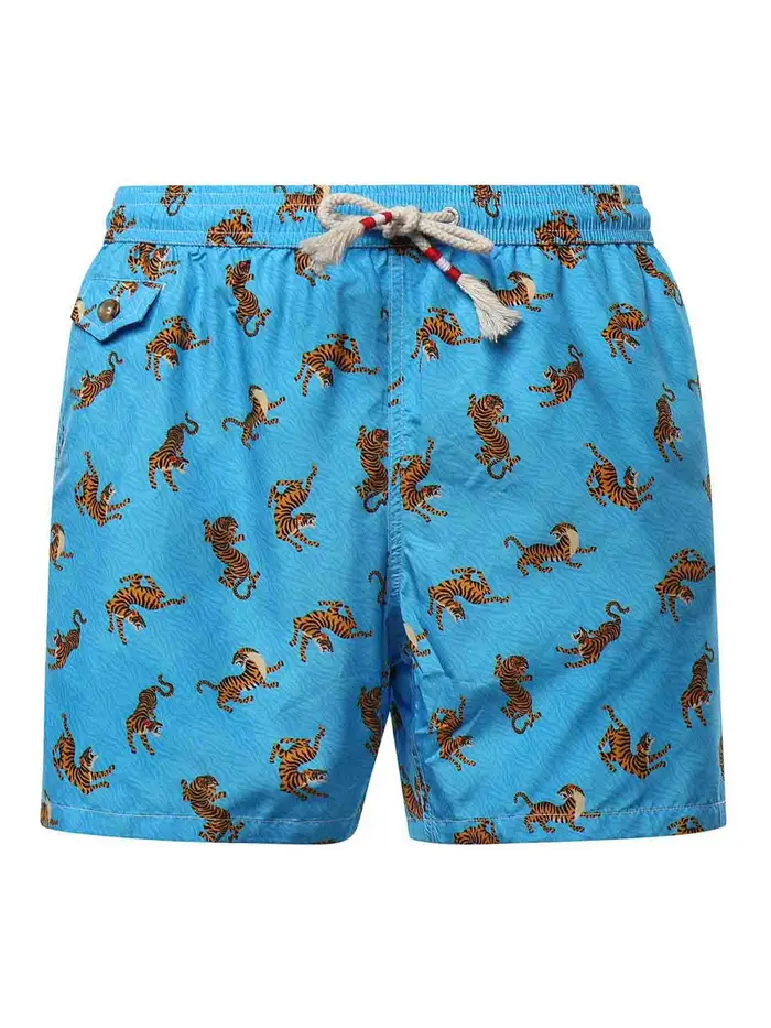 Costume da bagno stampato Blu