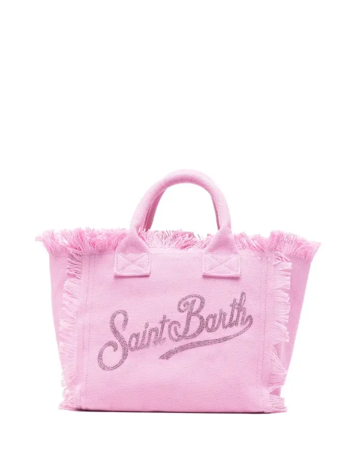 MC2 SAINT BARTH KIDS Borsa mare in cotone con frange