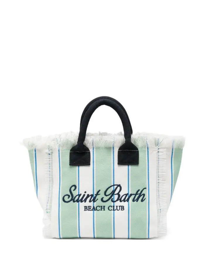 MC2 SAINT BARTH KIDS Borsa mare in cotone con frange