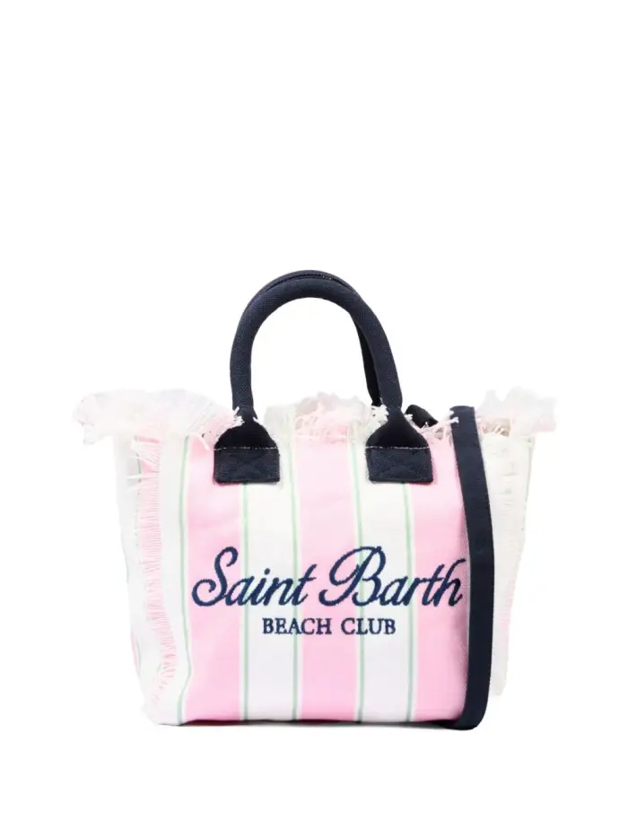 MC2 SAINT BARTH KIDS Borsa mare in cotone con frange