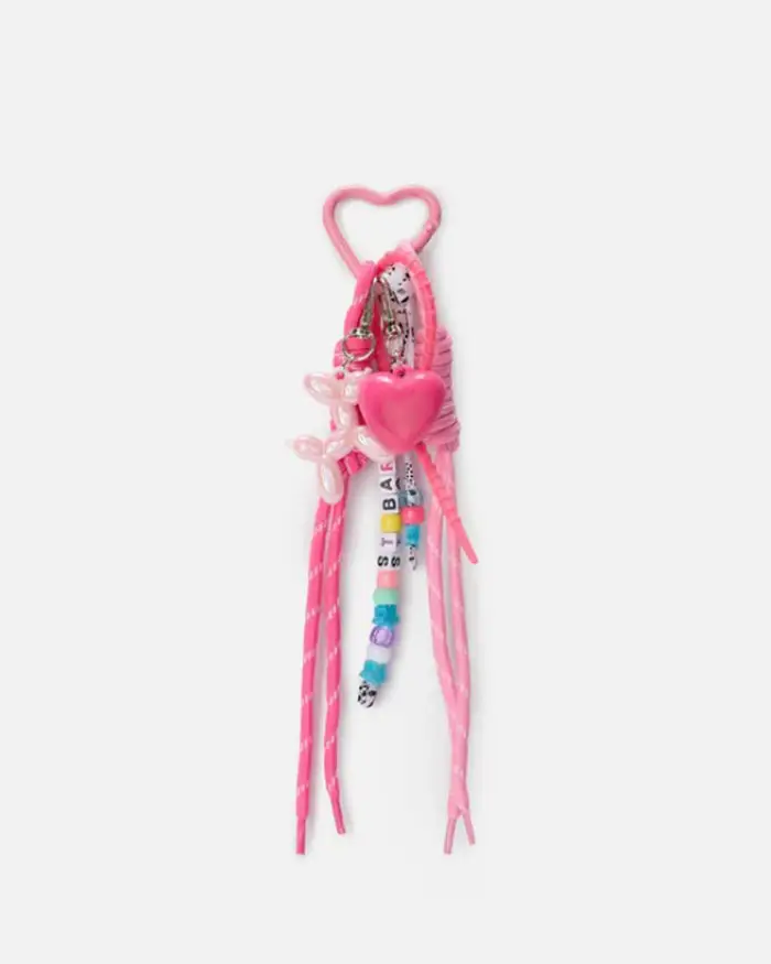 MC2 Saint Barth Portachiavi Funny Charm con cane palloncino e cuore rosa